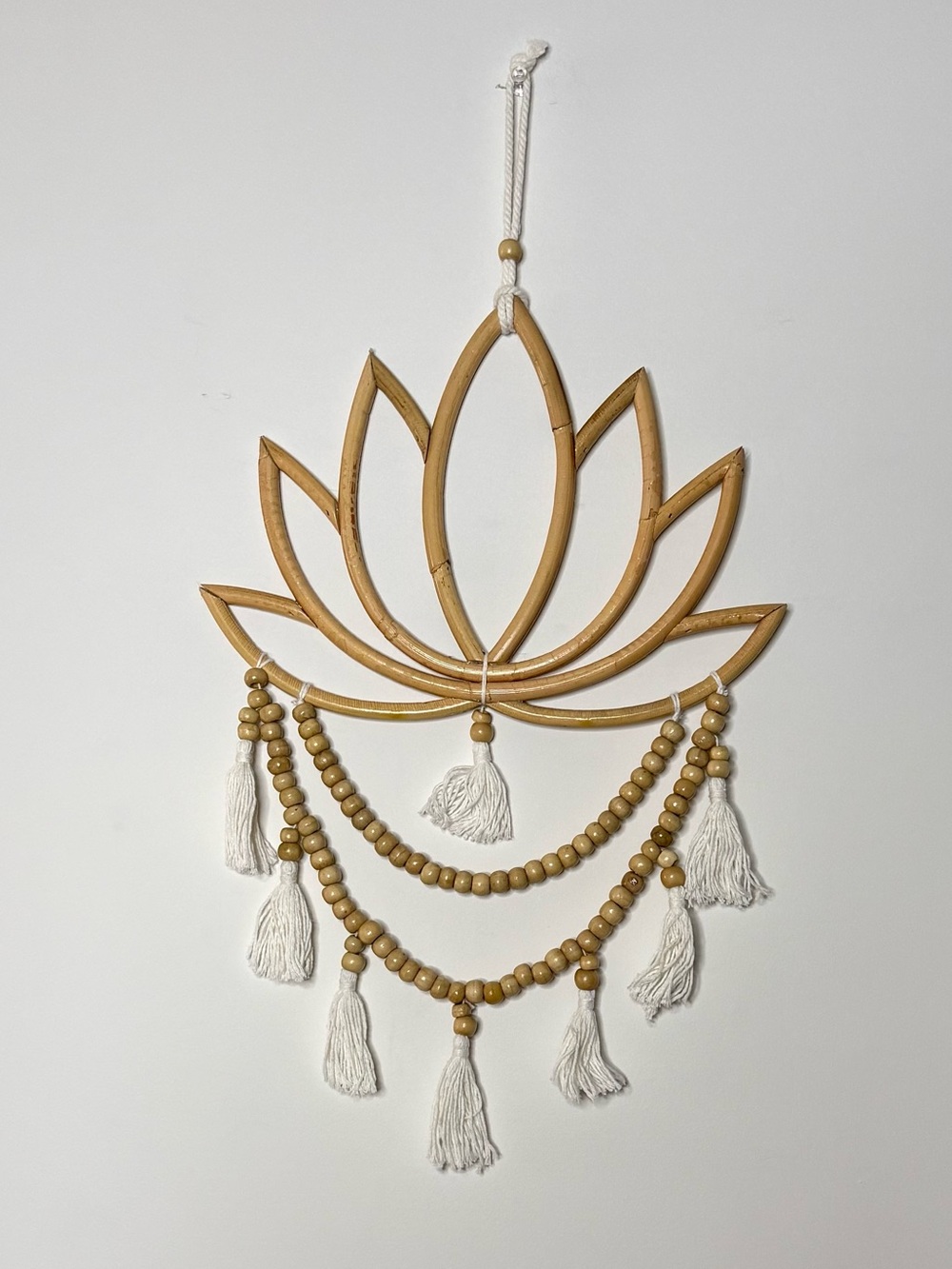 ✨ Boho Rattan Lotus Flower Wall Hanging ✨